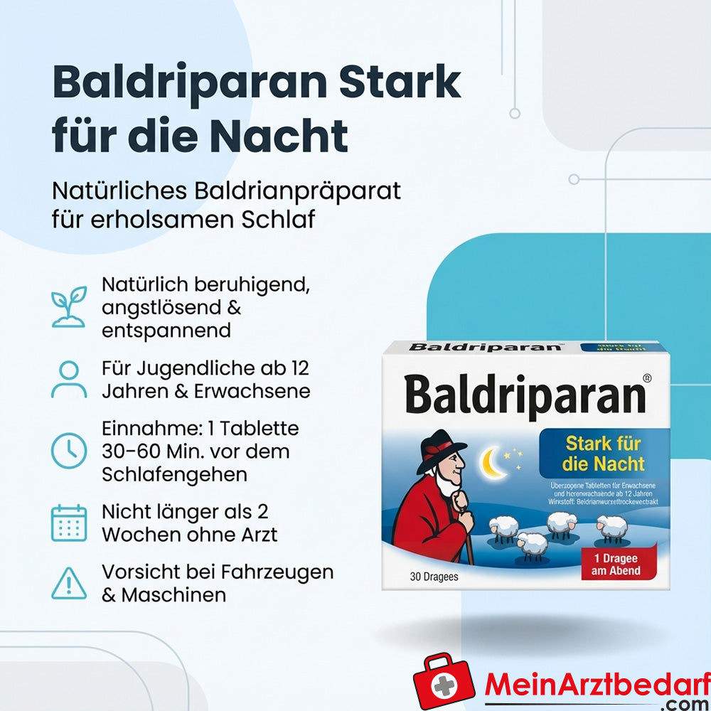 Baldriparan Stark für die Nacht Baldrianextrakt Tabletten