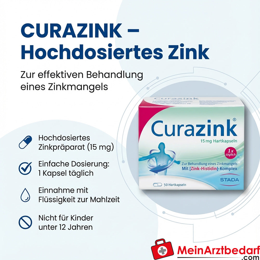 Curazink Zinc hautement dosé en gélules