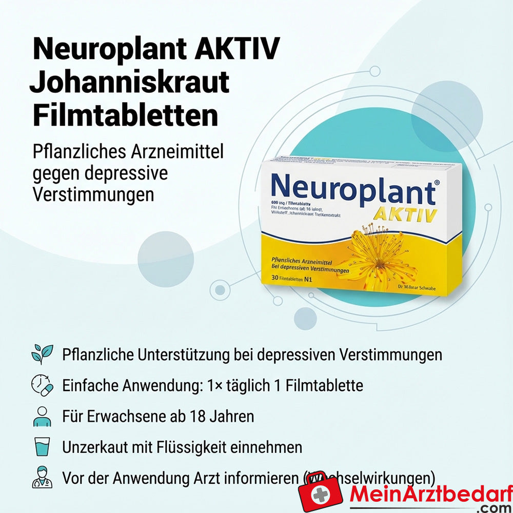 Neuroplant AKTIV Hierba de San Juan comprimidos recubiertos con película
