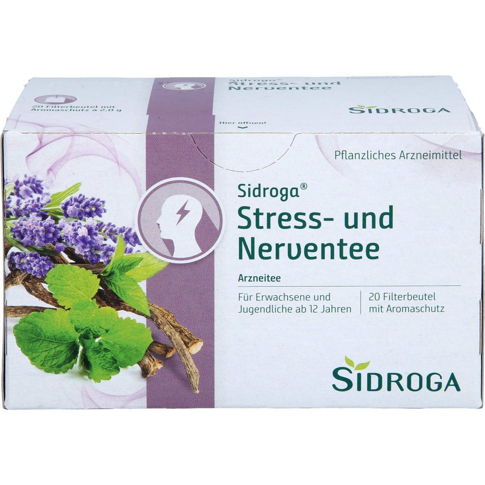 Sidroga Infusion de stress et de nerfs Sachets médicinaux, 20 x 2 g