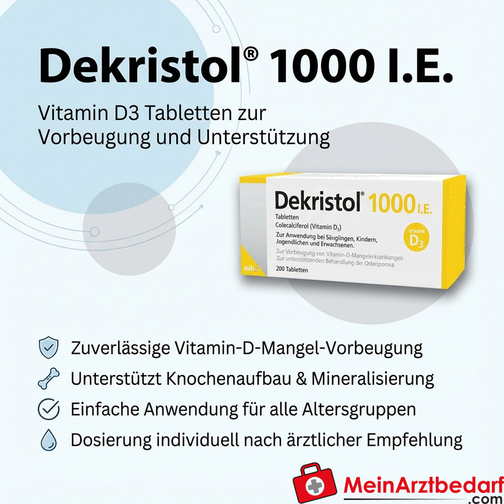 Dekristol 1000 U.I. Vitamina D3 Comprimidos