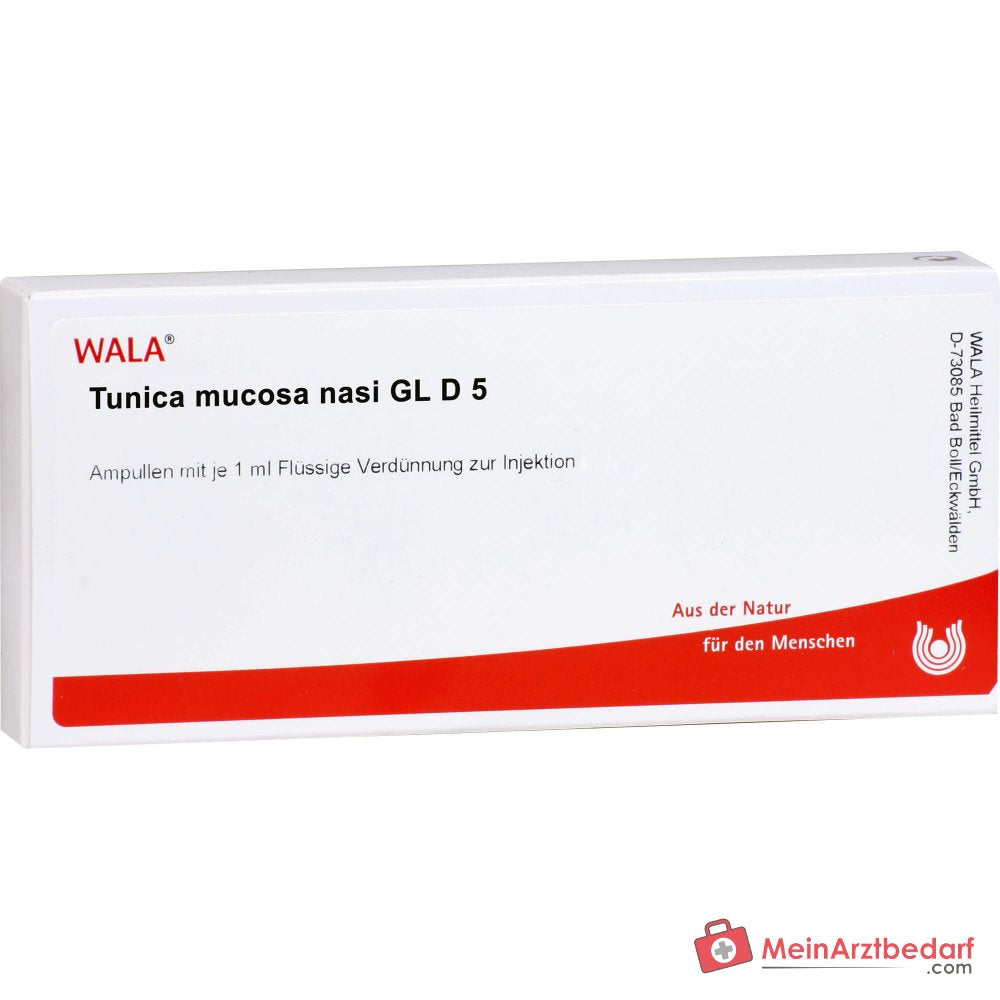 WALA Tunica mucosa nasi Gl D5 Ampollas, 10 x 1 ml
