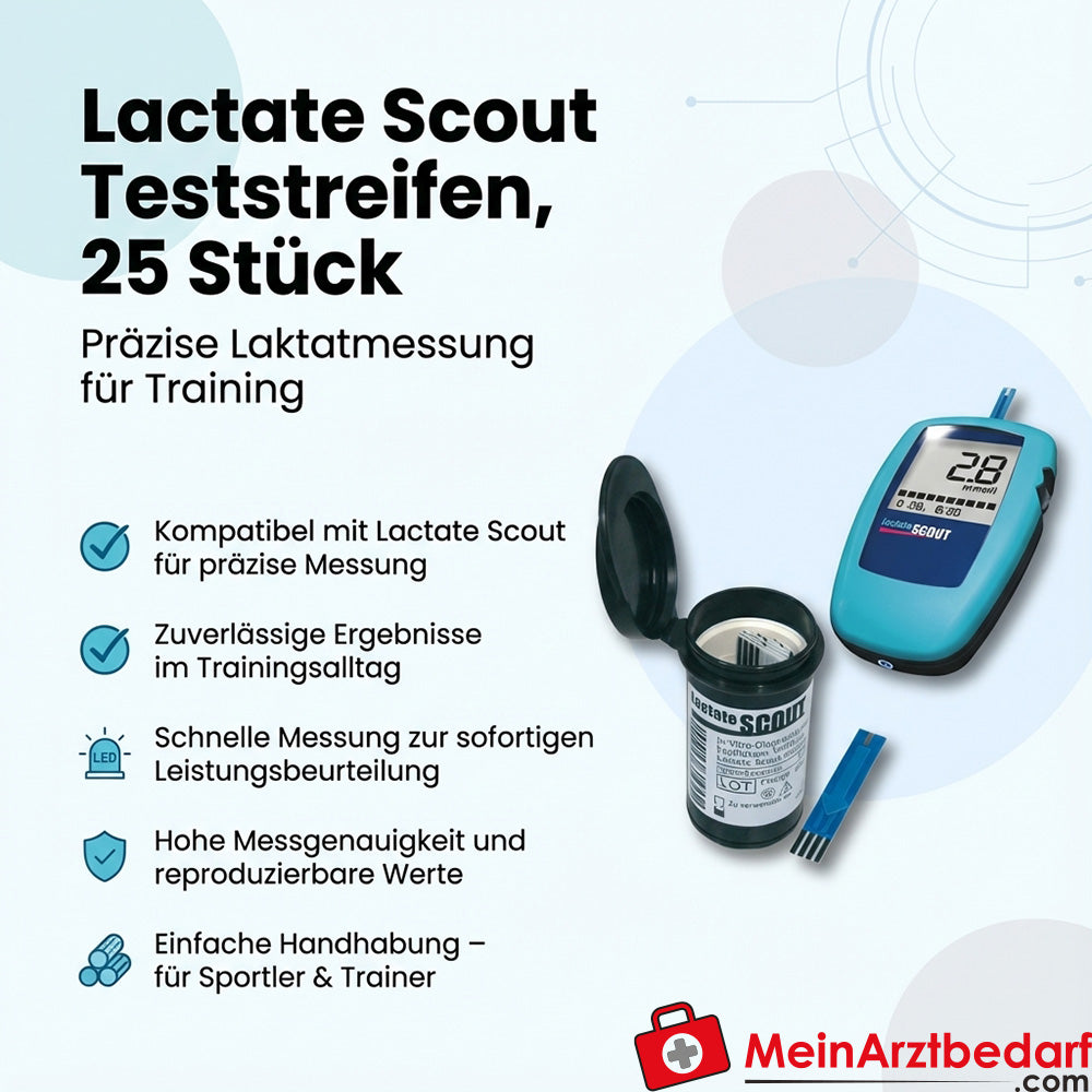 Lactate Scout Laktat-Teststreifen, 25 Stk.