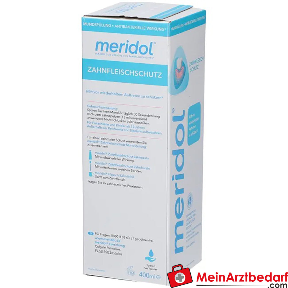 meridol Zahnfleischschutz antibakterielle Mundspülung, 400ml.