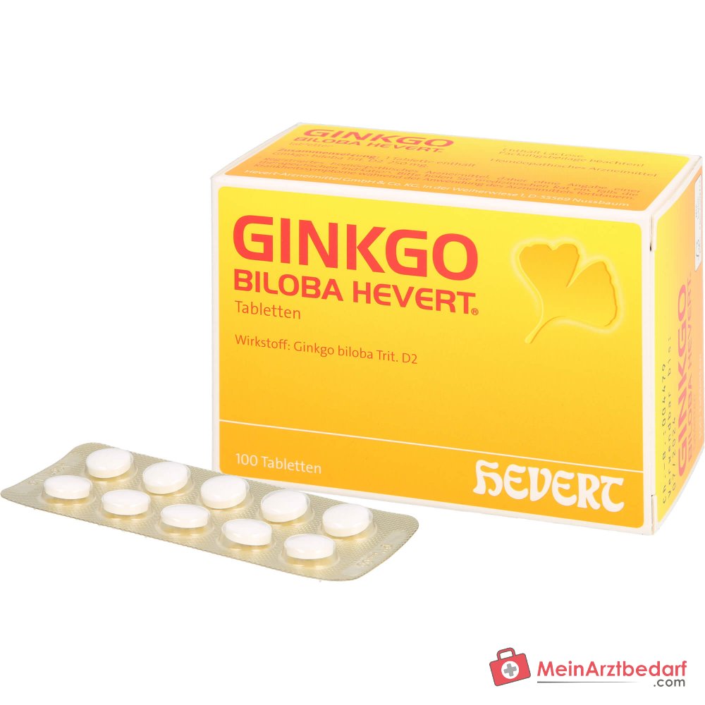 Tabletki Hevert Ginkgo Biloba, 100 szt.