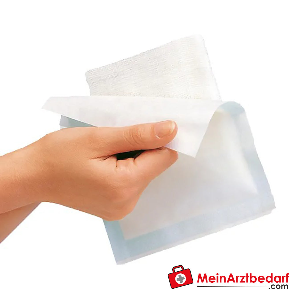 Gazin® Mullkompresse 10 cm x 10 cm unsteril 8 lagig, 100 St..