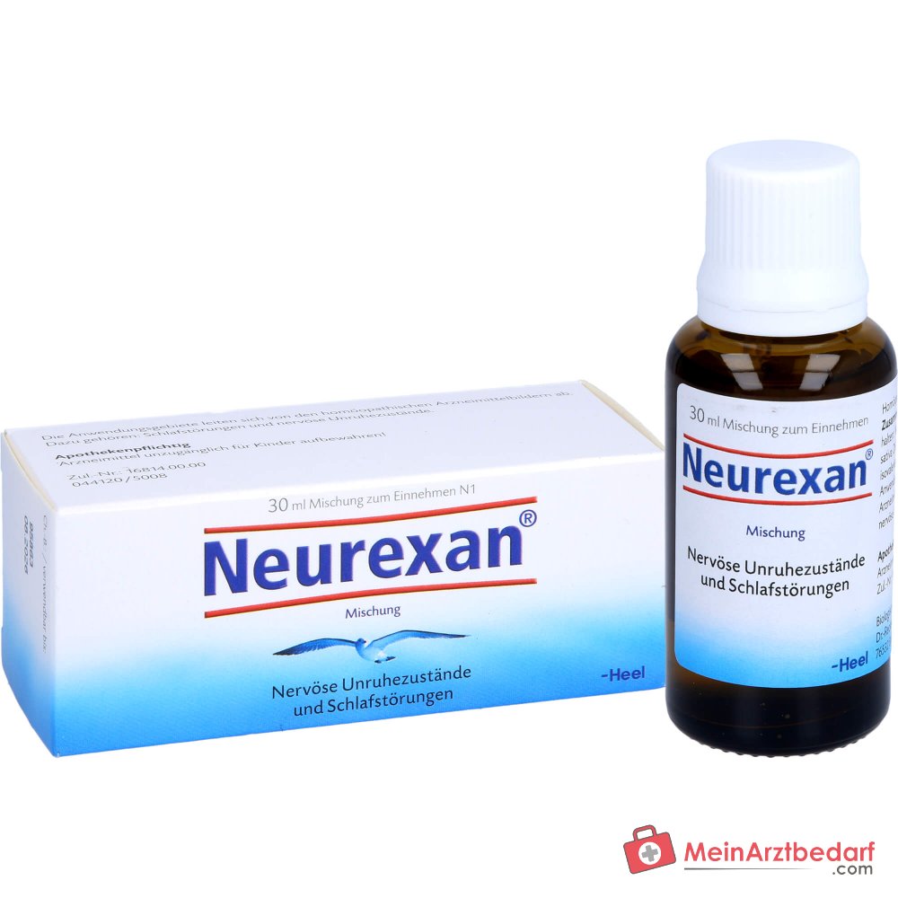 Krople Neurexan, lek homeopatyczny na zaburzenia snu i nerwowy niepokój, 100 ml