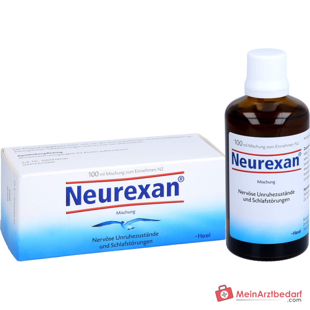 Krople Neurexan, lek homeopatyczny na zaburzenia snu i nerwowy niepokój, 100 ml