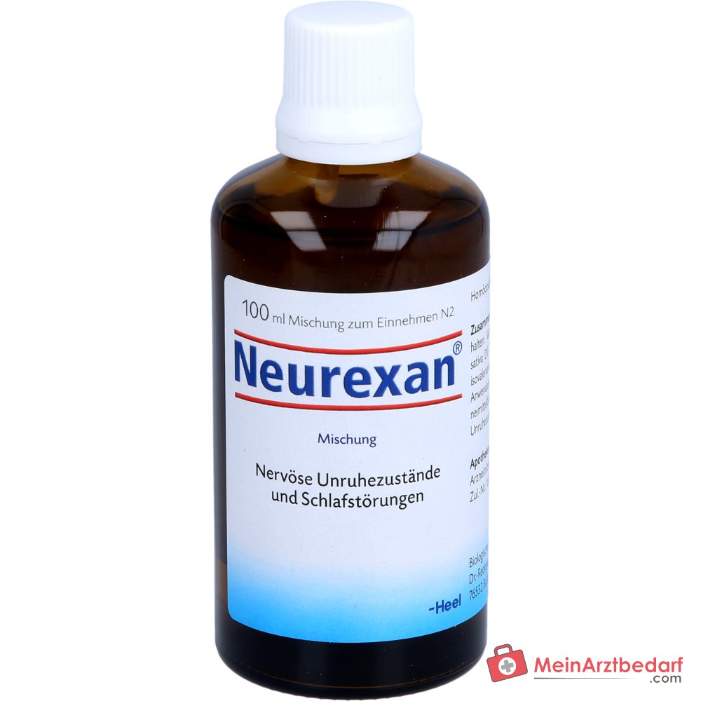 Krople Neurexan, lek homeopatyczny na zaburzenia snu i nerwowy niepokój, 100 ml