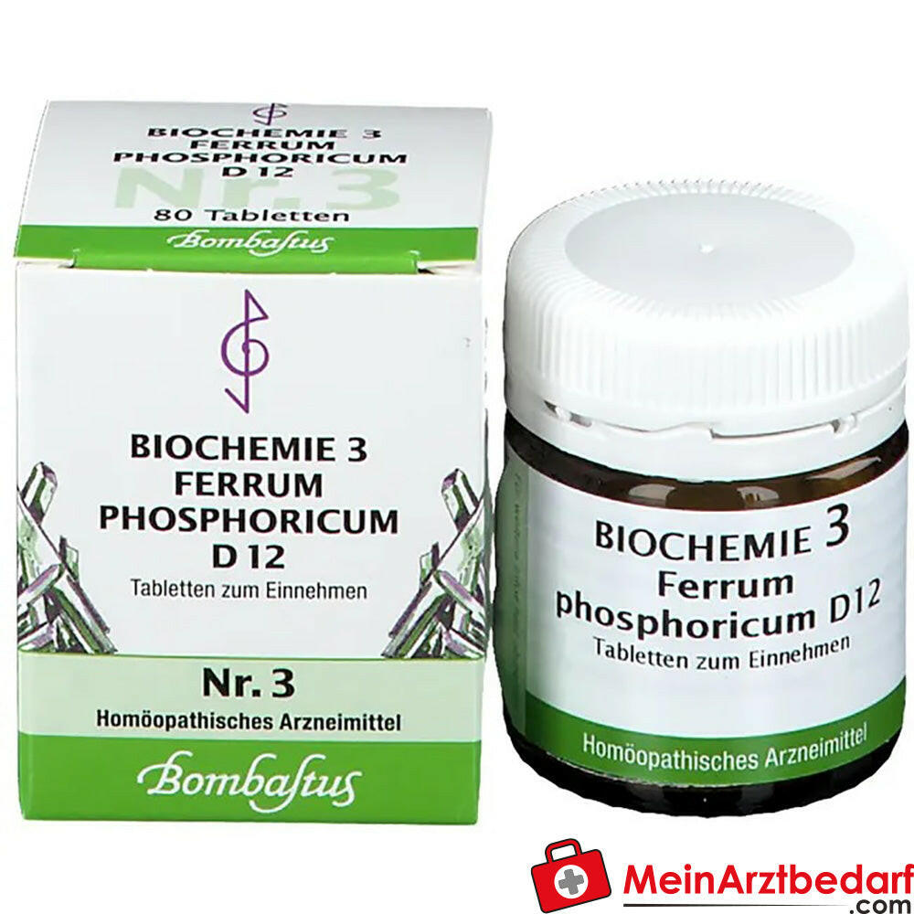 Bombastus Biochemie 3 Ferrum phosphoricum D 12 Tabletten.