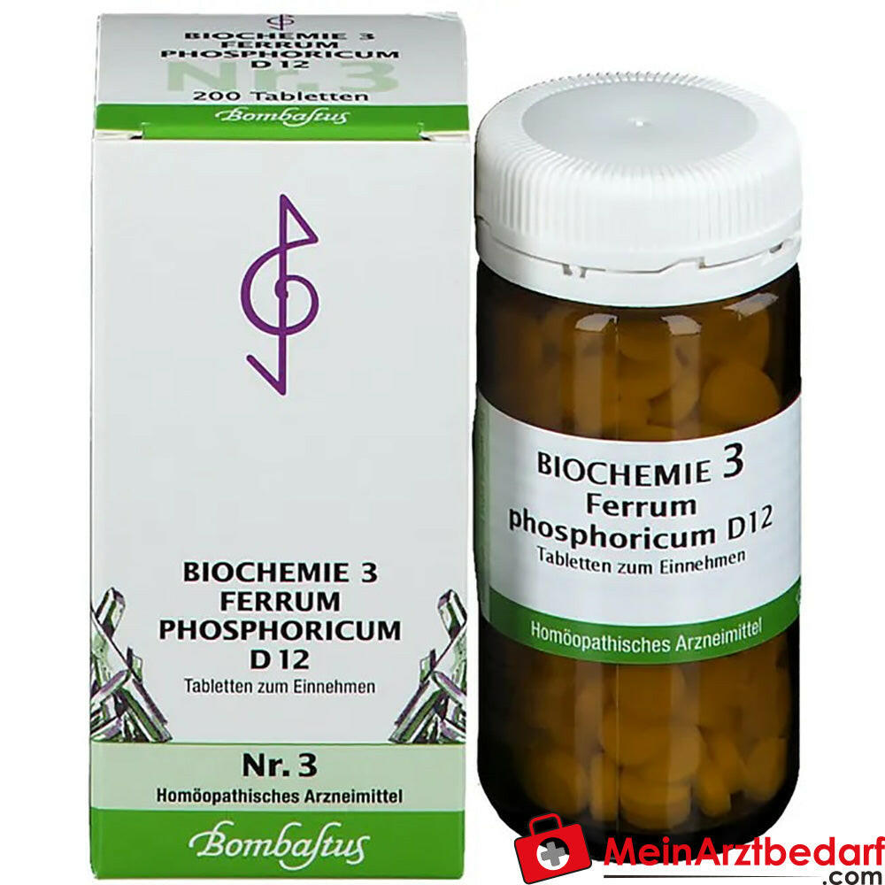 Bombastus Biochemie 3 Ferrum phosphoricum D 12 Tabletten.
