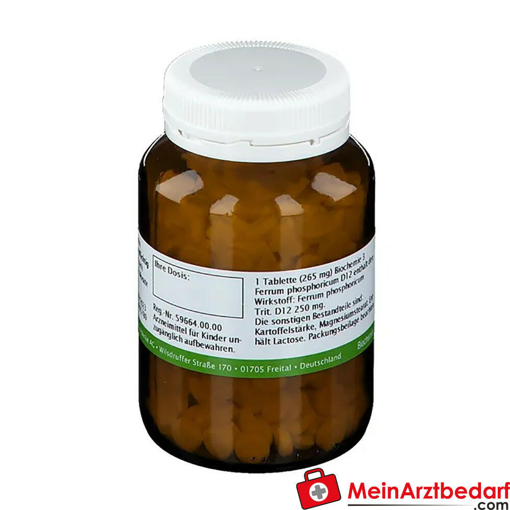 Bombastus biochimie Ferrum phosphoricum D12 250 mg comprimés emballage
