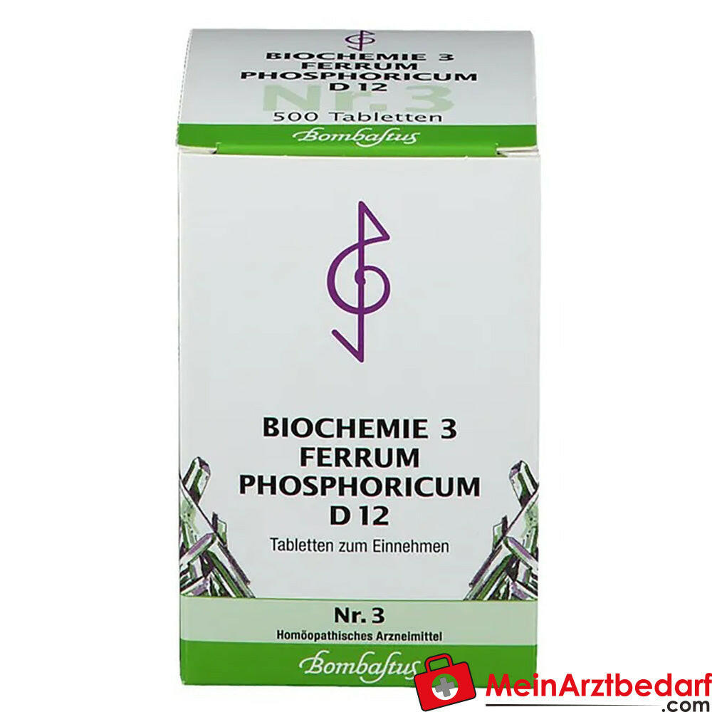 Bombastus biochimie Ferrum phosphoricum D12 250 mg comprimés emballage