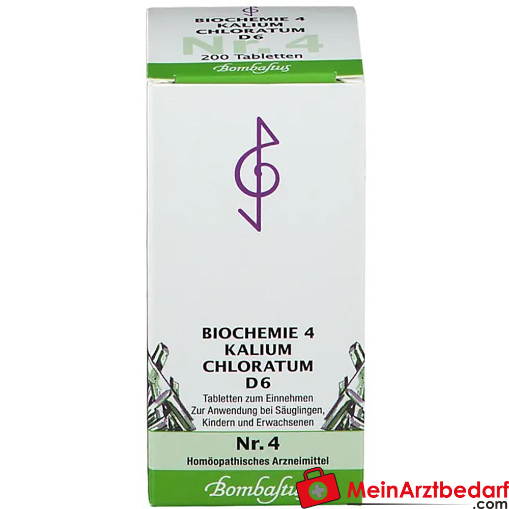 Bombastus Biochimica Potassio chloratum D6 250 mg compresse omeopatiche
