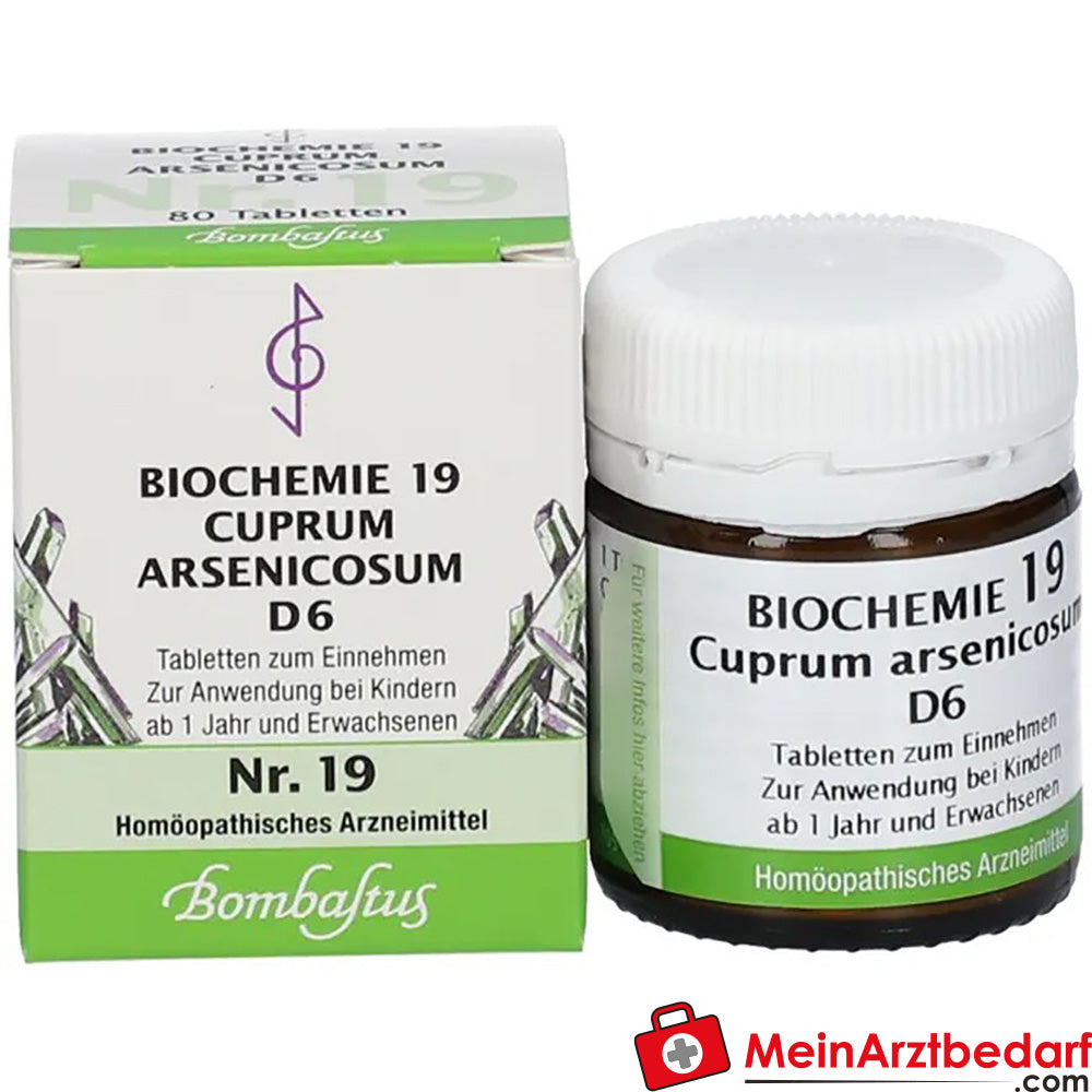 Bombastus Biochemie 19 Cuprum arsenicosum D 6 Tabletten.