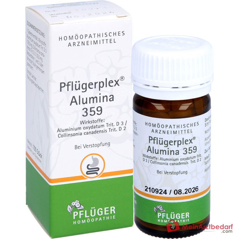 Pflüger Pflügerplex Alumina 359 Aluminium oxydatum / Collinsonia canadensis Tabletten, 100 St.