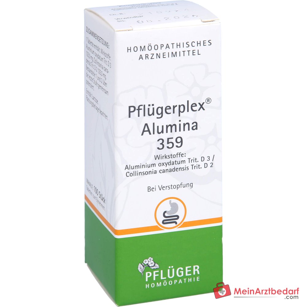 Pflüger Pflügerplex Alumina 359 Aluminium oxydatum / Collinsonia canadensis Tabletten, 100 St.