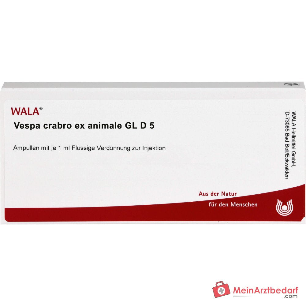 WALA Vespa Crabro ex animale Gl D5, 10 x 1 ml ampułki