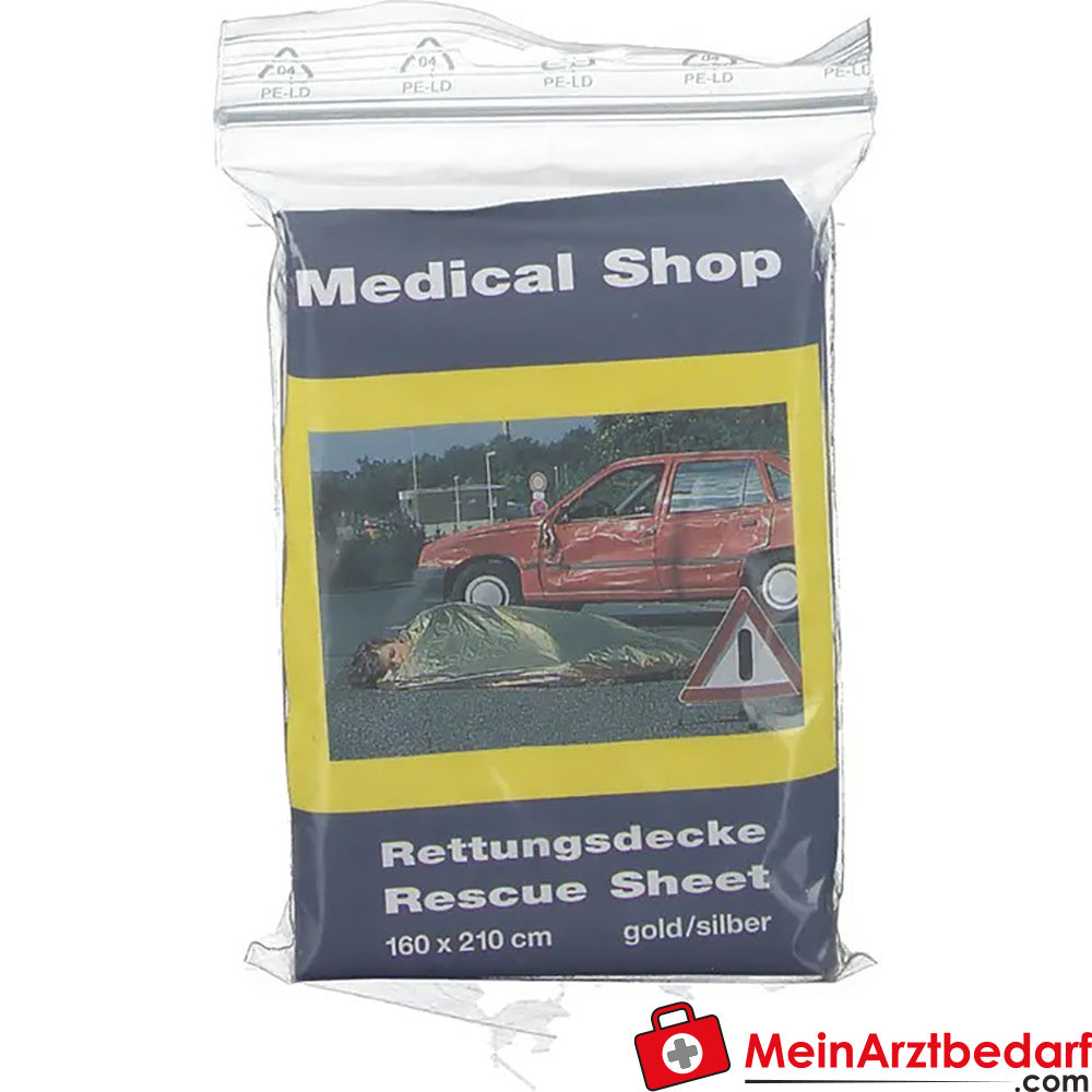 YPSISAVE Rettungsdecke gold/silber 160 x 210 cm, 1 St..