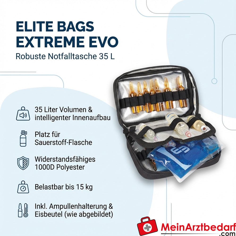 Elite Bags EXTREME EVO bolsa de emergencia 35 L 1000D poliéster rojo para servicios de emergencia