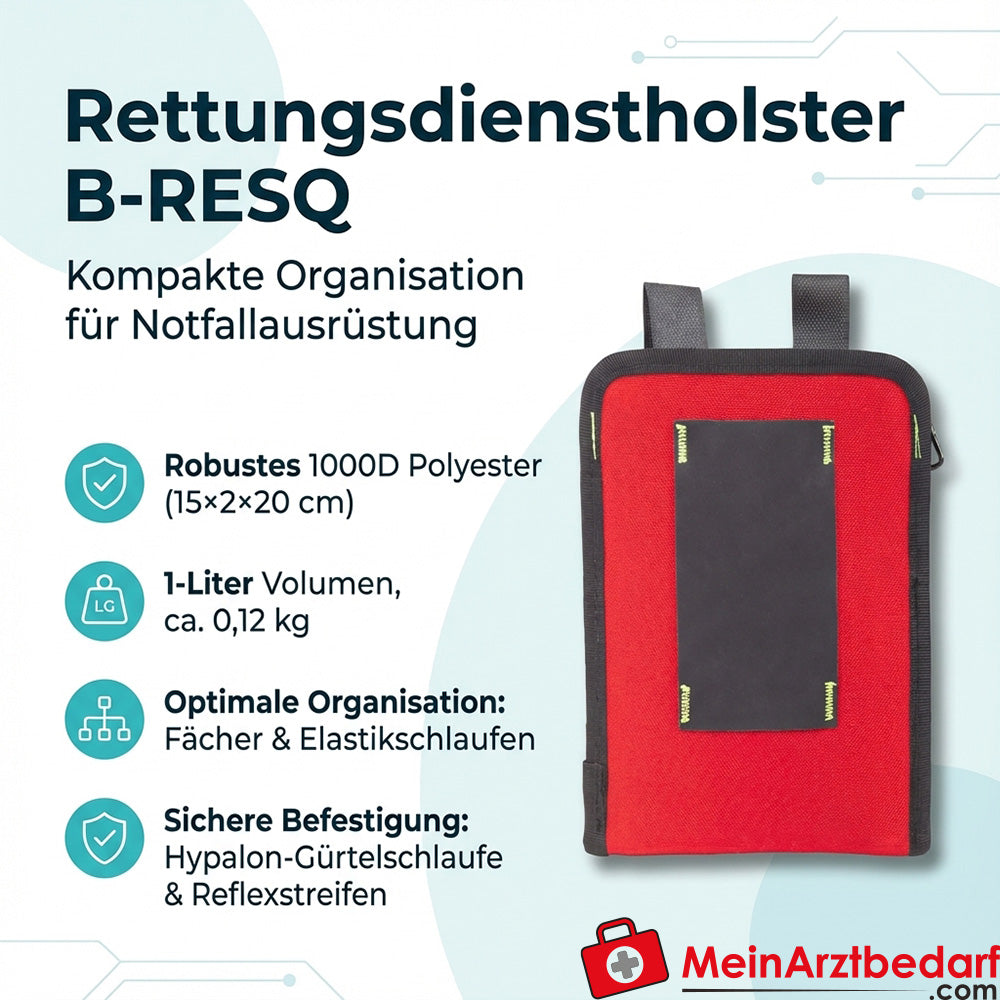 Elite Bags B-RESQ funda de servicio de rescate 1000D poliéster 15×2×20 cm 1 L rojo