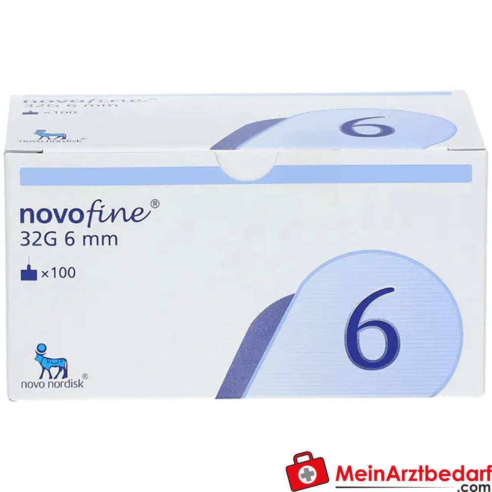 NovoFine® 6mm 32g TIP etw Injektionsnadeln, 100 St..