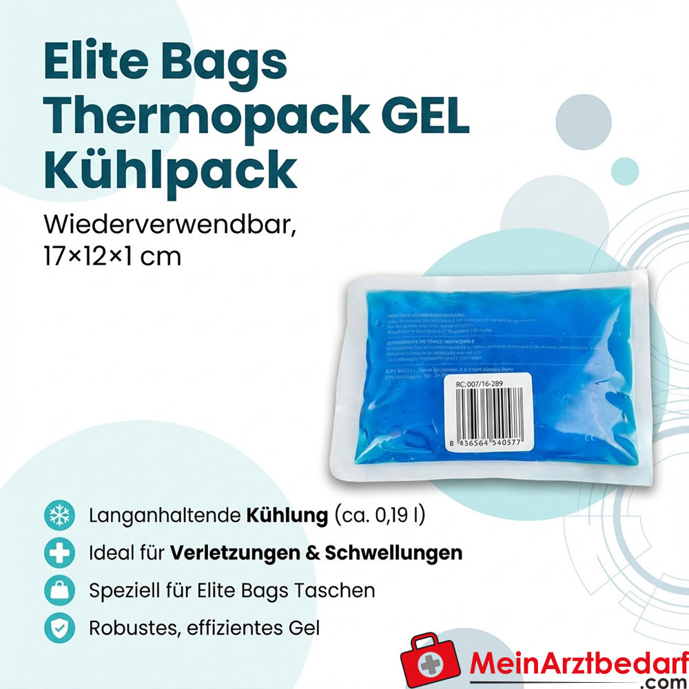 Elite Bags Thermopack herbruikbare gel cool pack 17×12×1 cm 0,19 l blauw