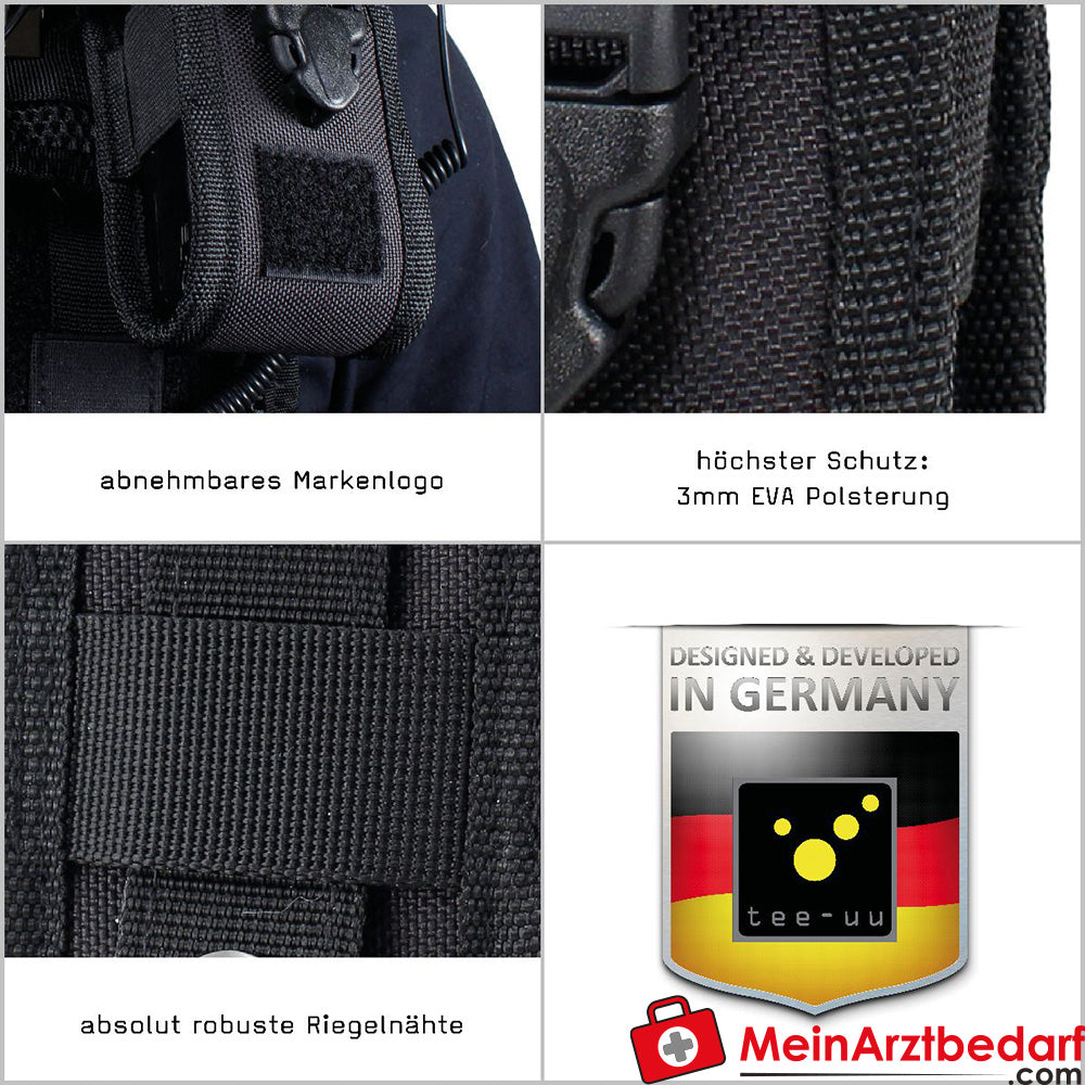 TEE-UU COM TAC Funkgeräte-Holster, MOLLE - schwarz.
