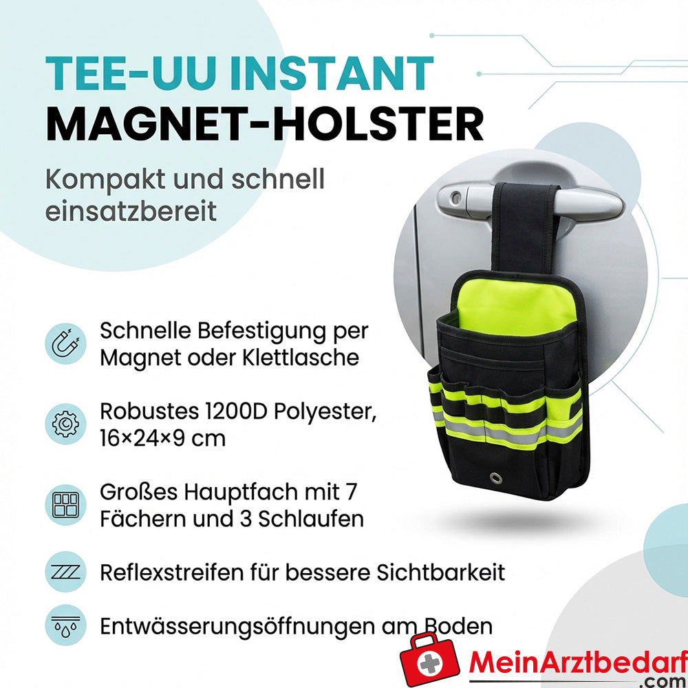 TEE-UU INSTANT étui magnétique 1200D 16x24x9 cm magnétique noir