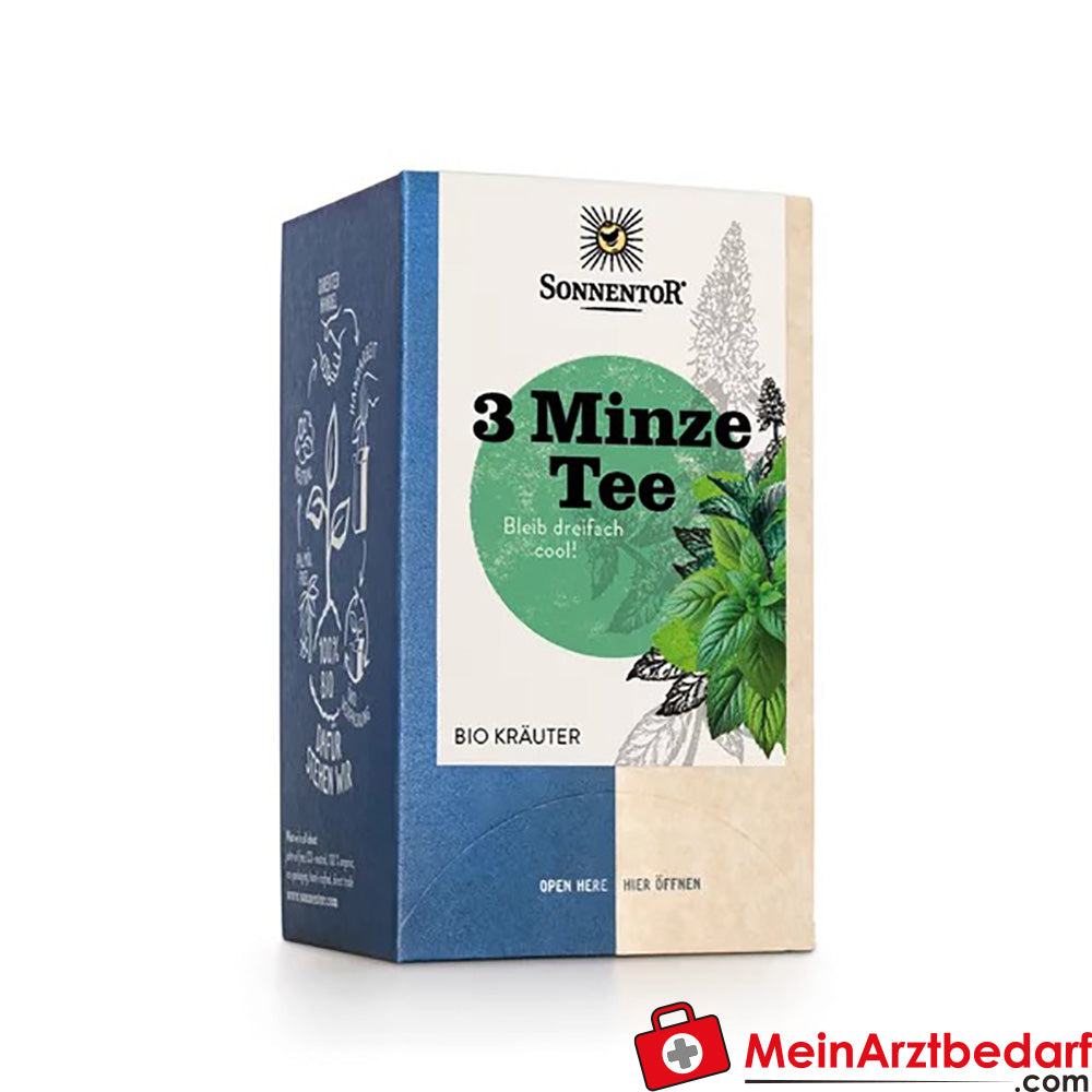 Sonnentor Bio 3-Minze Tee.