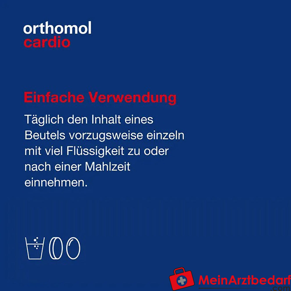 Orthomol Cardio - unterstützt die normale Herzfunktion, mit Magnesium, Omega-3-Fettsäure, Vitamin D - Granulat/Tabletten/Kapseln, 1 St..