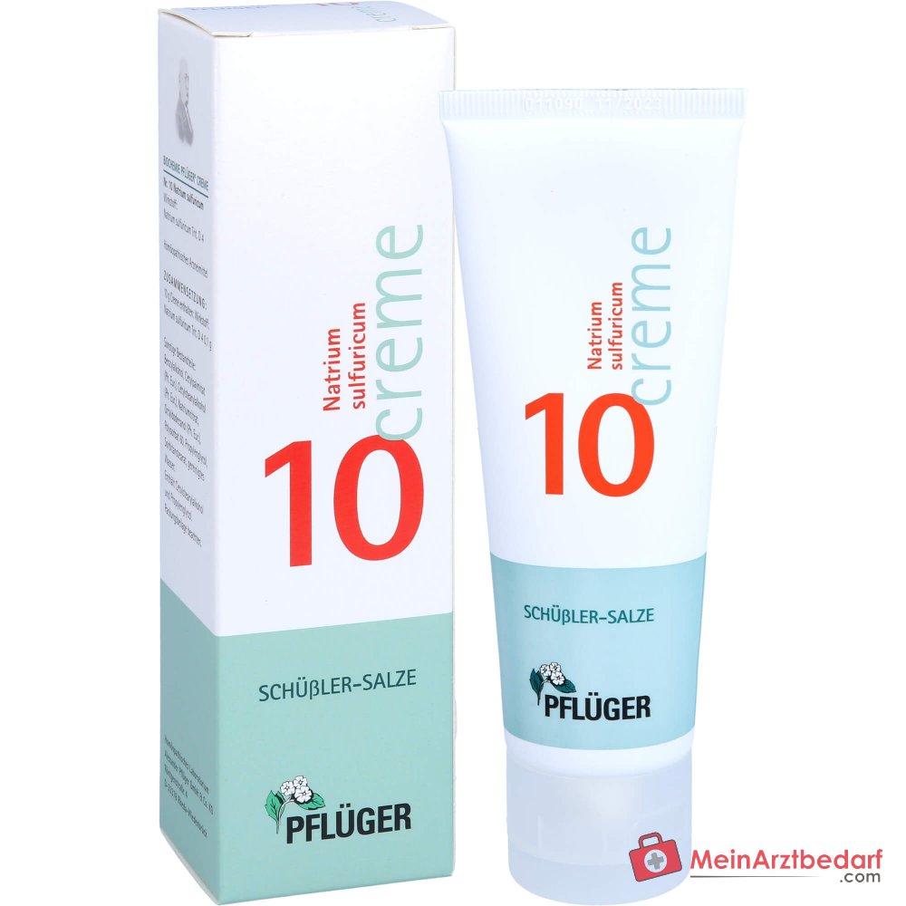 Pflüger Biochemie Krem nr 10 Natrium sulfuricum D4 Krem, 75 g
