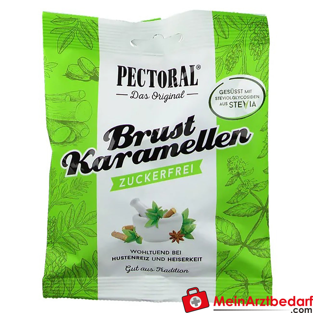 Original PECTORAL® Brust-Karamellen zuckerfrei, 60g.