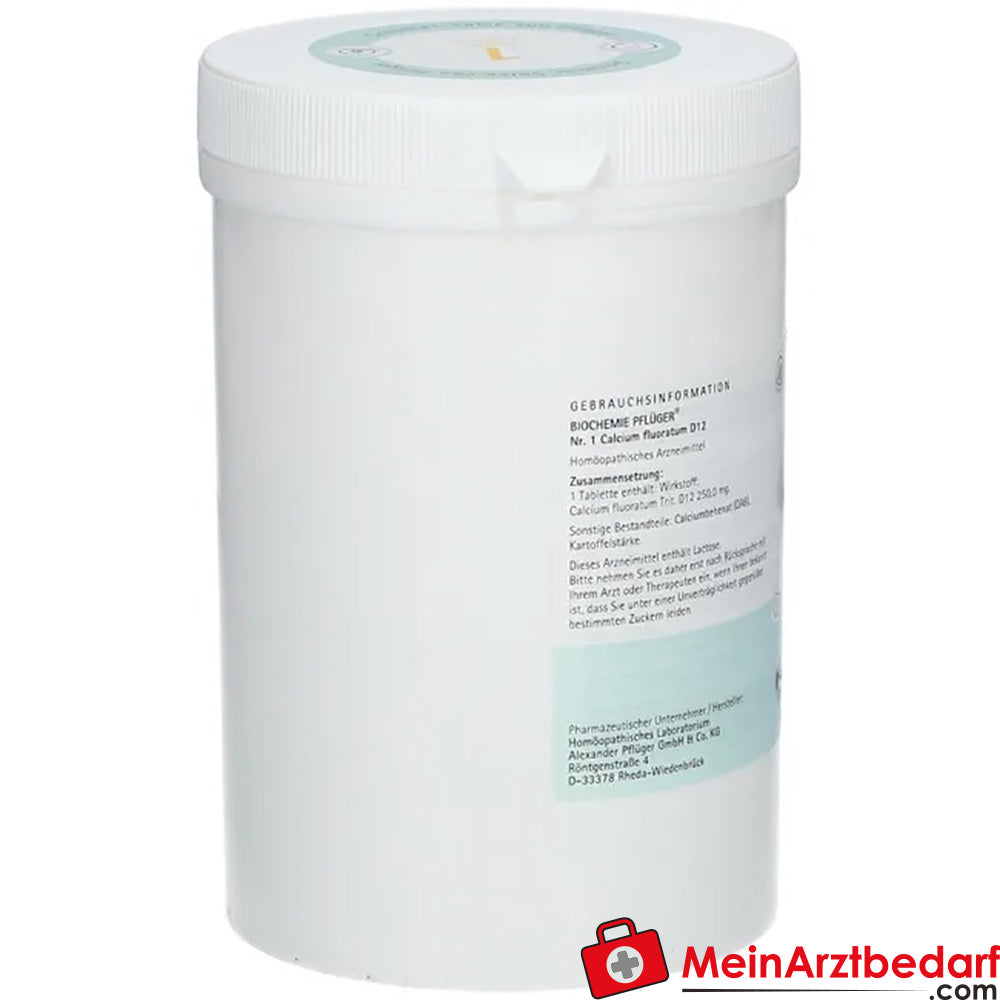 Biochemie Pflüger® N.º 1 Calcium fluoratum D12 250 mg Comprimidos 4000 unidades