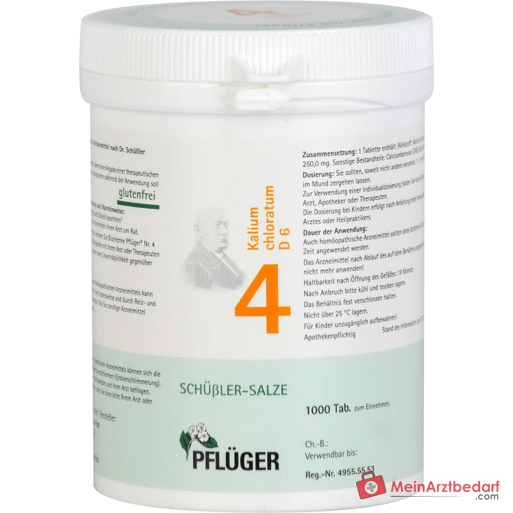 Biochemie Pflüger Nr. 4 Kalium chloratum D6 Tabletten 100 Stück