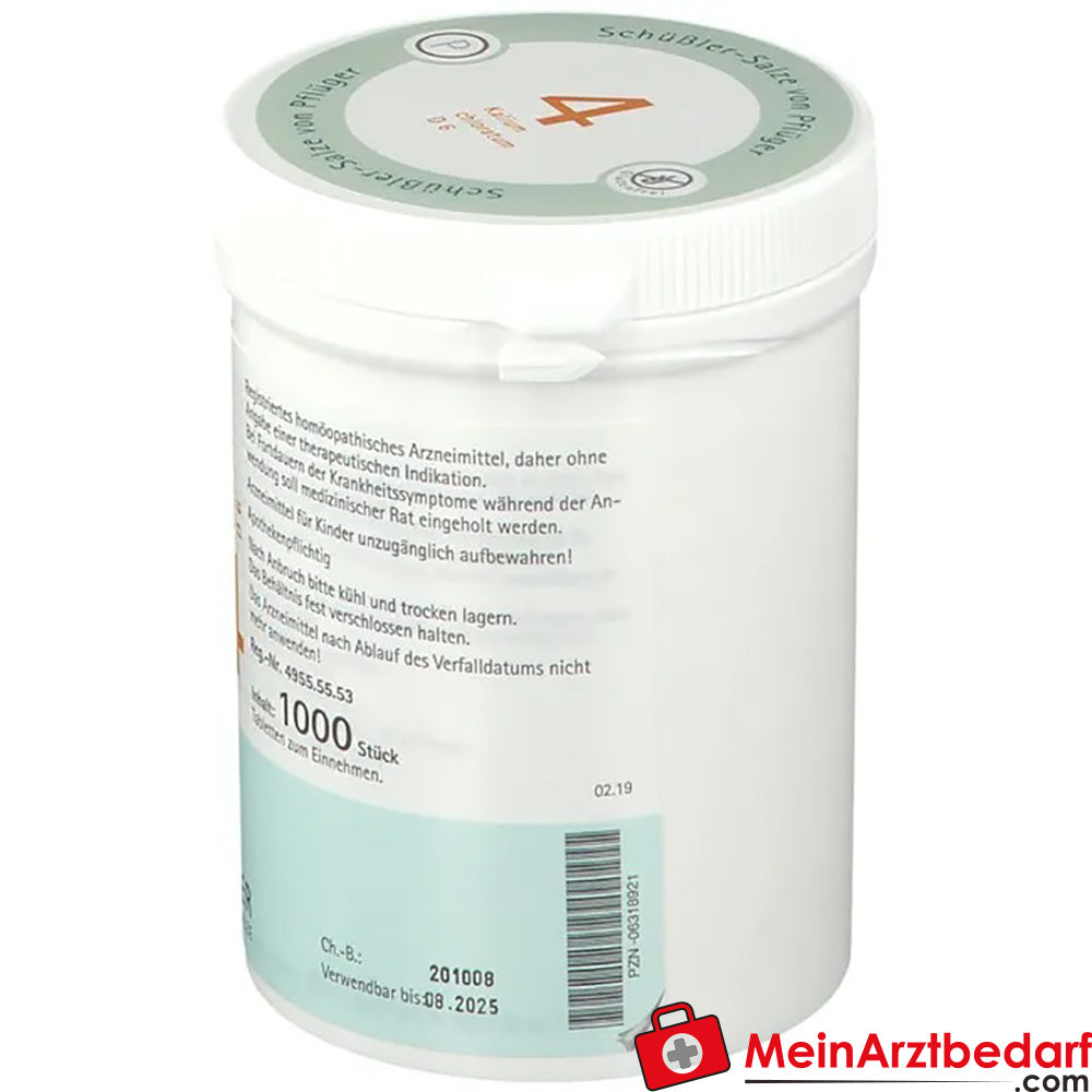 Biochemie Pflüger® Nr. 4 Kalium chloratum D6 Tabletten.