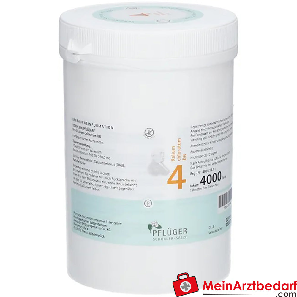 Biochemie Pflüger Nr. 4 Kalium chloratum D6 Tabletten 100 Stück