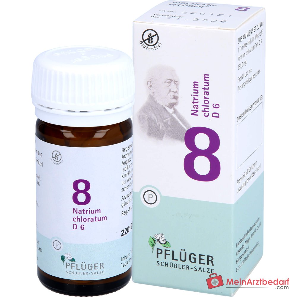 Biochemie Pflüger nr. 8 Natrium chloratum D6 tabletten, 100 st.