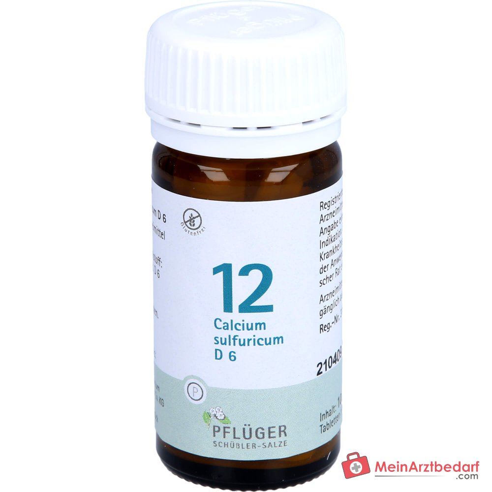Biochimie Pflüger n°12 Calcium sulfuricum D6 250 mg Comprimés 100 unités.
