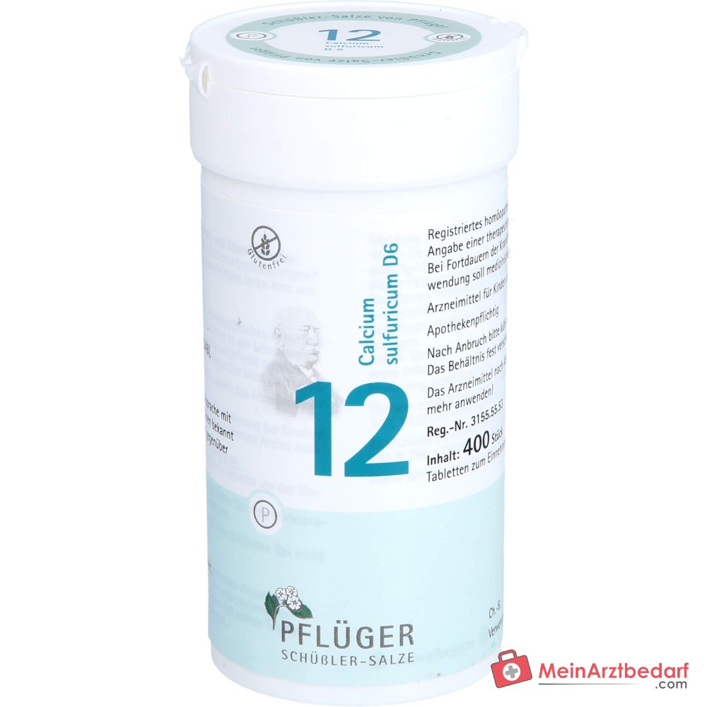 Biochimie Pflüger n°12 Calcium sulfuricum D6 250 mg Comprimés 100 unités.