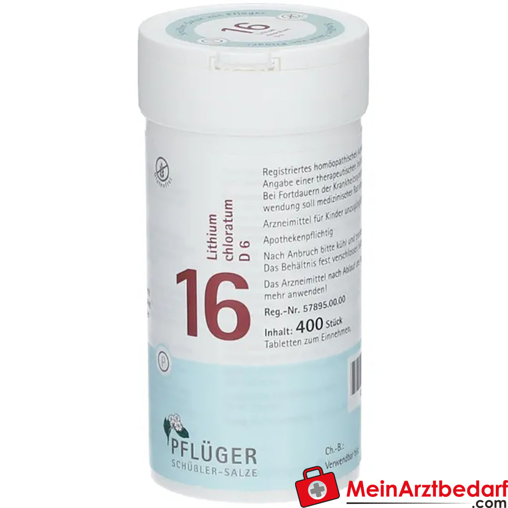 Biochemie Pflüger® Nr. 16 Lithium chloratum D6 Tabletten.