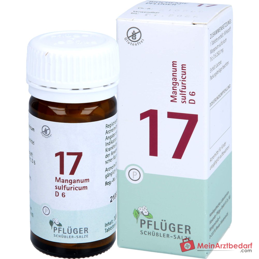 Pflüger Biochemie nr. 17 Manganum sulfuricum tabletten, 100 st.