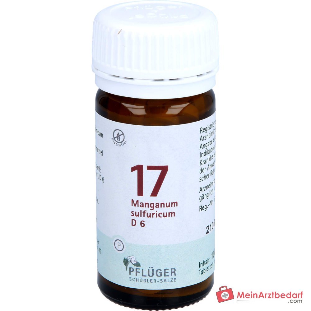 Pflüger Biochemie nr. 17 Manganum sulfuricum tabletten, 100 st.