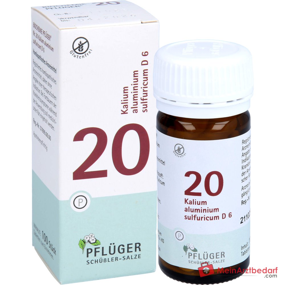 Biochimica Pflüger n. 20 Potassio alluminio sulfurico D6 Compresse, 100 pz.
