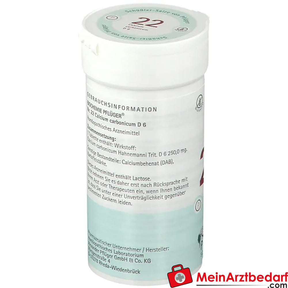 Biochemie Pflüger® Nr. 22 Calcium carbonicum D6 Tabletten.