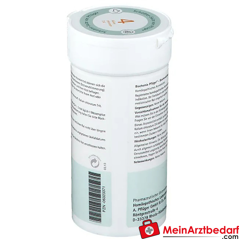 Biochemie Pflüger® Nr. 4 Kalium chloratum D6 Pulver.
