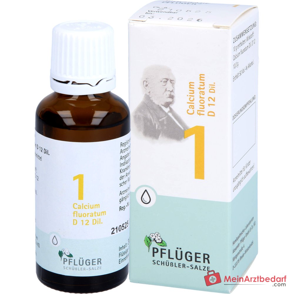 Biochemie Pflüger Nr. 1 Calcium fluoratum D12 Tropfen, 100 ml