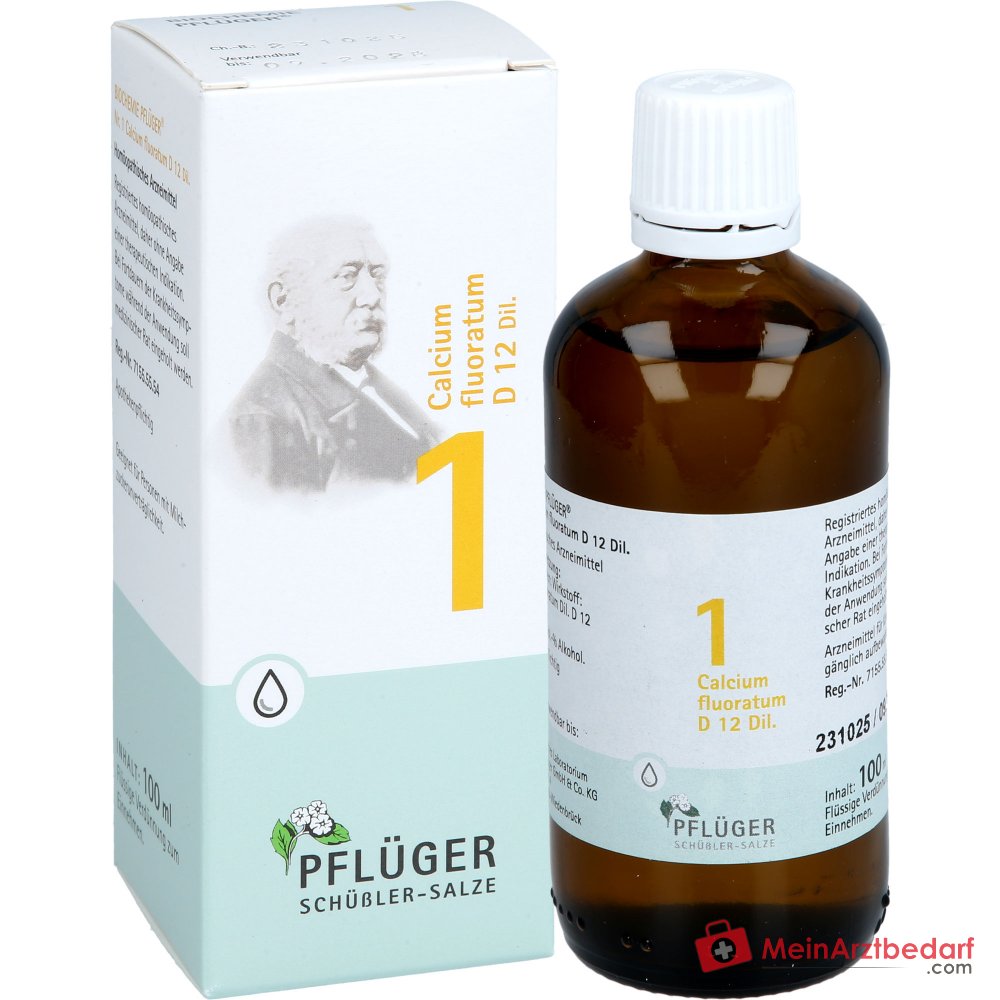 Biochemie Pflüger Nr. 1 Calcium fluoratum D12 Tropfen, 100 ml