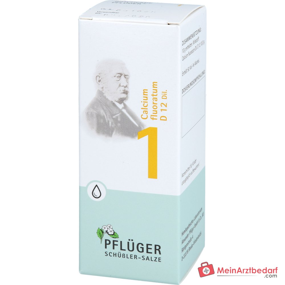 Biochemie Pflüger Nr. 1 Calcium fluoratum D12 Tropfen, 100 ml