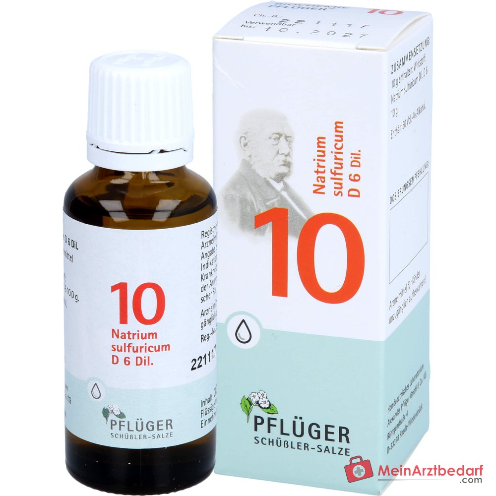 Biochimica Pflüger n. 10 Natrium sulfuricum D6 Gocce